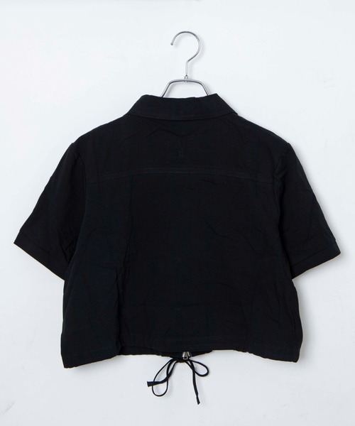 専用です♡ ブラウス シャツ クロップトZIP半袖シャツ レディース