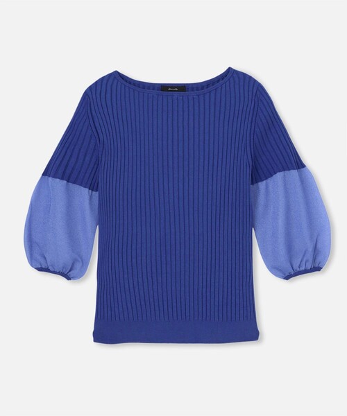 tシャツ シアーランタンスリーブ プルオーバー レディース