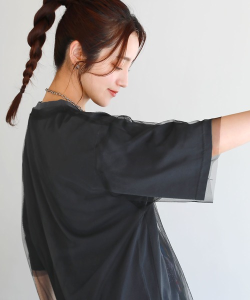 uora tシャツ ピグメント加工 ロックTシャツシアーチュール