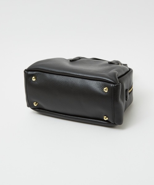 〚美品〛AULENTTI 2WAYボストン ブラック AULENTTI ボストンバッグ AULENTTI/2WAY レザーボストンバッグ