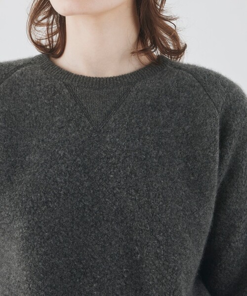 【GALERIE VIE】ベビーカシミヤパイル クルーネックプルオーバー GALERIE VIE ニット セーター ベビーカシミヤパイル クルー