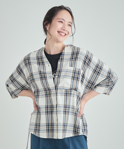 SHOO・LA・RUE ブラウス シャツ 「洗える」暑い時期もさらりと着