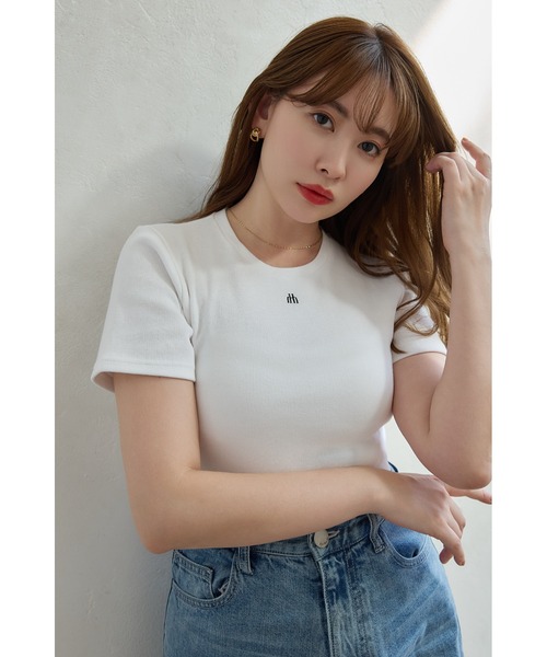 Her lip to Trois Logo Cropped Shirt Sサイズ Trois Logo Cropped Shirt
