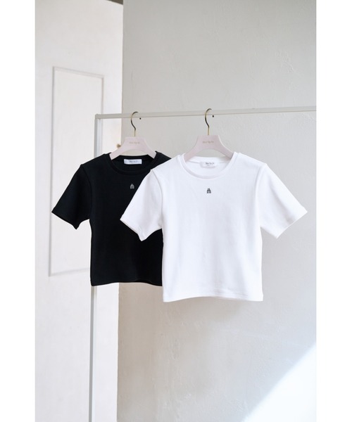 トップス Trois Logo Ribbed Tee Her lip to tシャツ Trois Logo Ribbed Tee レディース