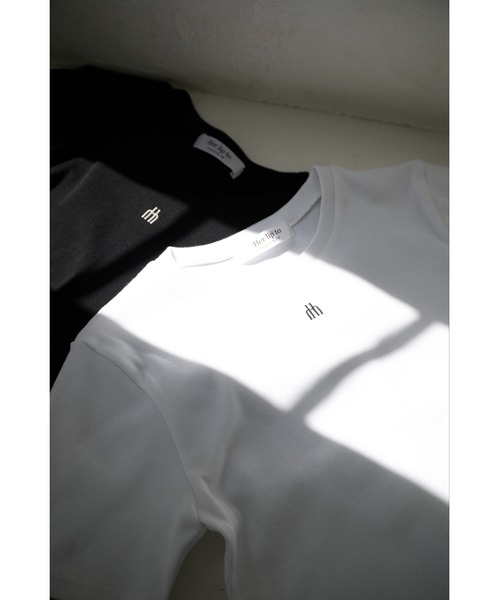 Her lip to tシャツ Trois Logo Ribbed Tee レディース