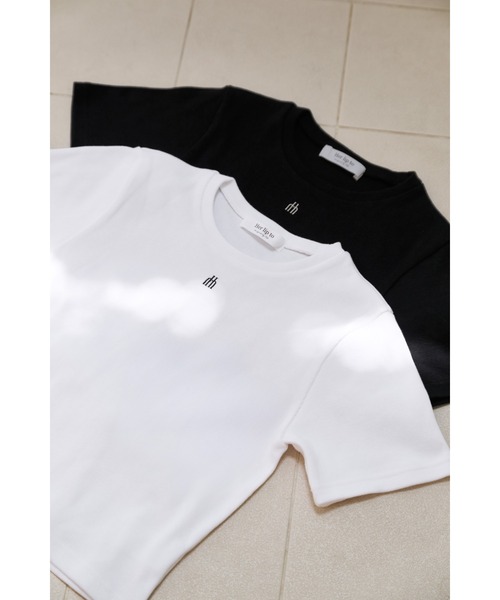 Her lip to tシャツ Trois Logo Ribbed Tee レディース