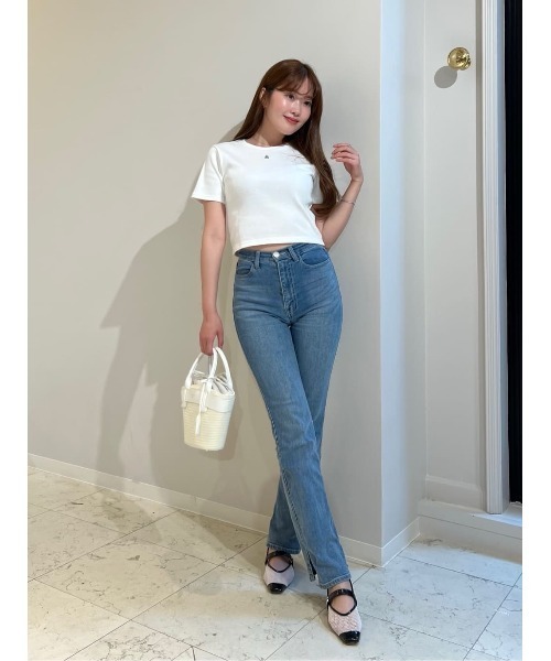 Her lip to tシャツ Trois Logo Ribbed Tee レディース