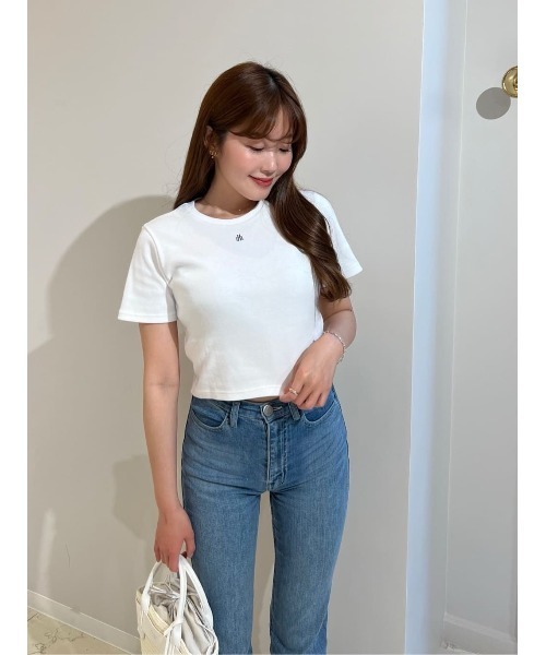 Her lip to tシャツ Trois Logo Ribbed Tee レディース