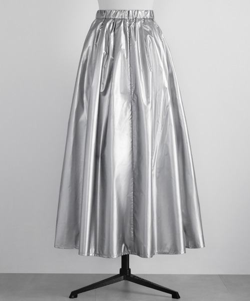 エルフランク【2024AW】メタリックフレアスカート ELFRANK スカート メタリックフレアスカート : ZOZOTOWN Yahoo