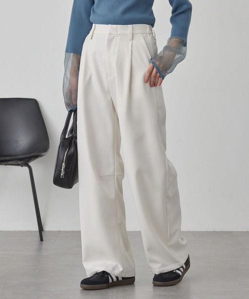 MONO-MART（モノマート） スラックス パンツ 速乾×洗える｜カーブ