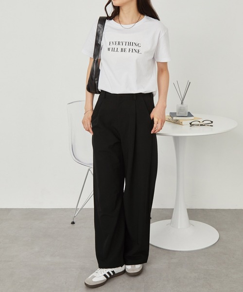 【関税込み】The Garment ブラック タックパンツ アラカルトガムストレッチ デザインカーゴパンツ[品番