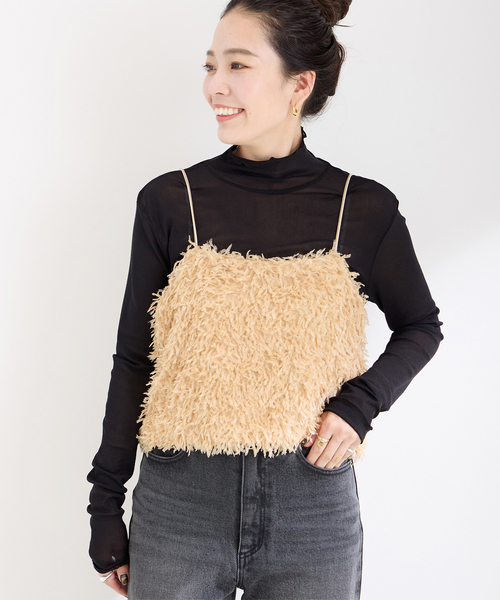 tシャツ シアータートルネックプルオーバー レディース B.C STOCK tシャツ シアータートルプルオーバー レディース