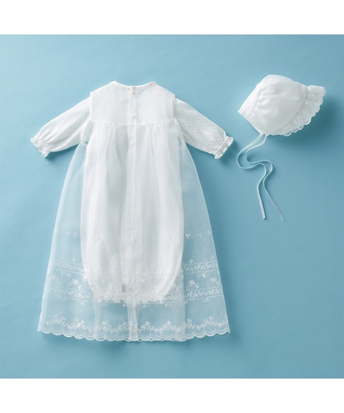 【MIKIHOUSE】セレモニードレス ベビー服 MIKI HOUSE（ミキハウス） ベビー服 ロンパース コート付きセレモニー