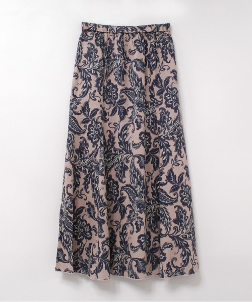 RNA-N（アールエヌエーエヌ） スカート G1079 植物柄フレアロング