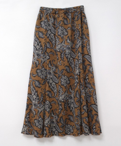 RNA-N（アールエヌエーエヌ） スカート G1079 植物柄フレアロング