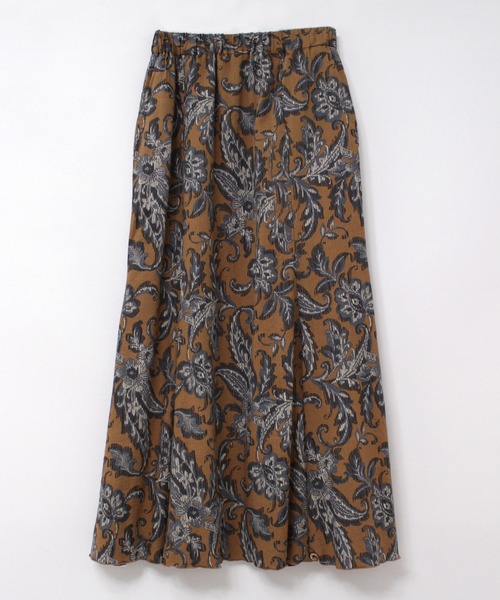 RNA-N（アールエヌエーエヌ） スカート G1079 植物柄フレアロング