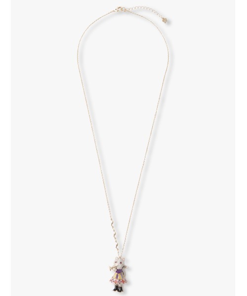 極美品♡ アナスイ 猫 モチーフ ネックレス 手提げミニバッグ付き チェーン 極美品♡ アナスイ 猫 モチーフ ネックレス 手提げミニバッグ