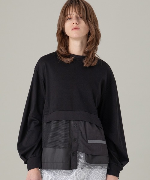tシャツ シャツコンビネーションプルオーバー レディース