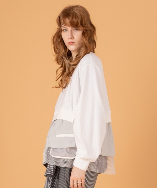 AULA AILA tシャツ シャツコンビネーションプルオーバー