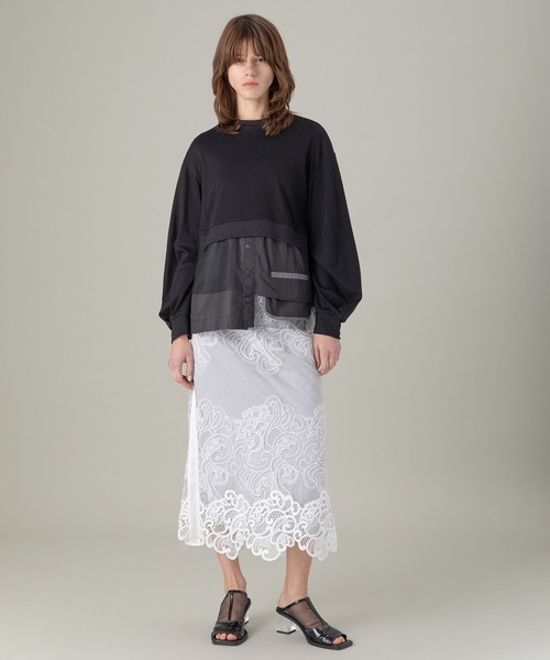 AULA AILA tシャツ シャツコンビネーションプルオーバー