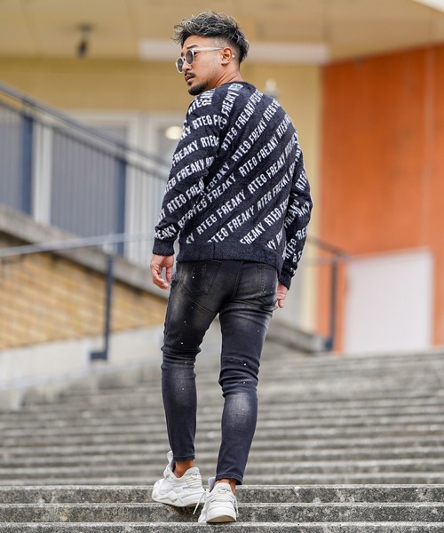 ヘアリーニット OY/オーワイ』 NORDIC LOGO HAIRY KNIT/ノルディックロゴ