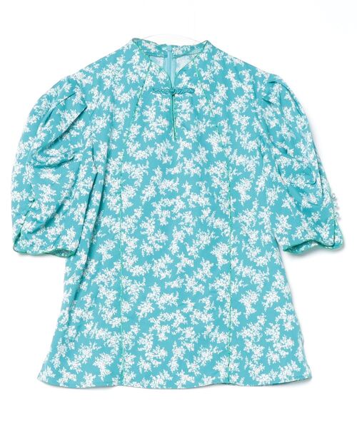 「LILY BROWN」 半袖シャツ ONE SIZE グリーン レディース LILY BROWN 「LILY BROWN」 半袖ブラウス ONE SIZE グリーン
