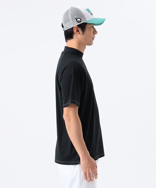 ビームスゴルフモックネックティシャツ　XL BEAMS GOLF（ビームス ゴルフ）ORANGE LABEL / ラグラン ロゴ