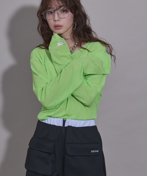 bohmal（ボマール） tシャツ 前後2WAYロングシアートップス「大きい