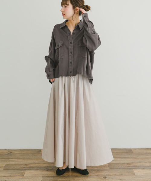 ITEMS URBANRESEARCH ブラウス シャツ リヨセルポケットシャツ