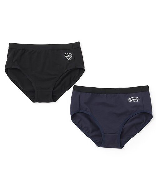 【関税込み】DU CIEL ブラック Doux Slip ショーツ ニッセン ショーツ 綿混 ストレッチ 深ばき丈 バックレース 5枚