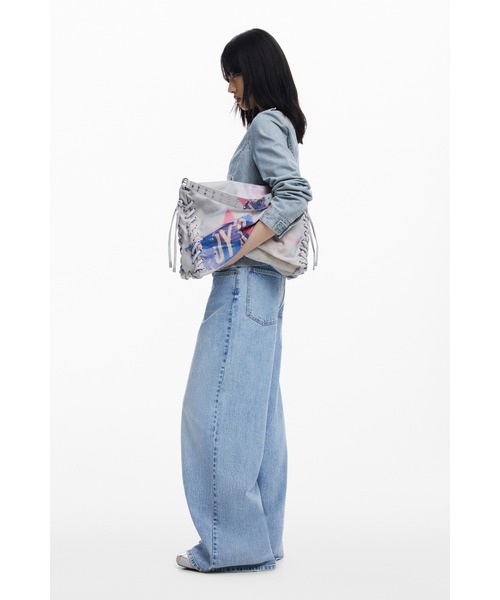 新品　タグ付き　2wayプリントバッグ　デシグアル Desigual ショルダーバッグ バッグ コラージュスタイルプリント
