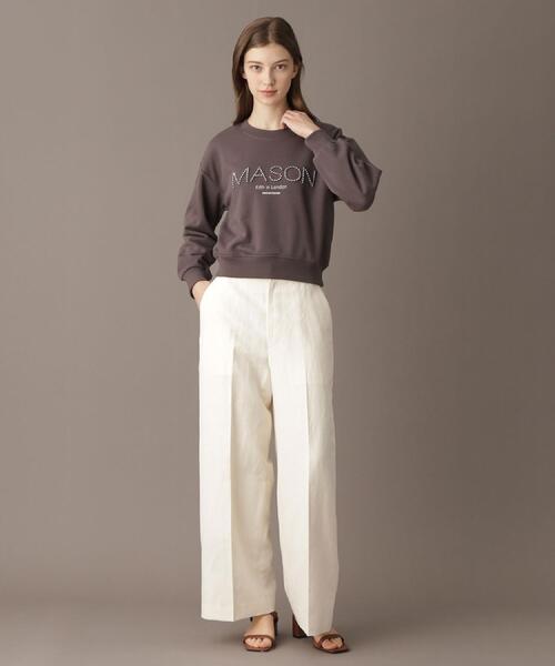 「DRESSTERIOR」 スウェットカットソー 05 アイボリー レディース DRESSTERIOR トレーナー スウェット 「洗える/ショート丈