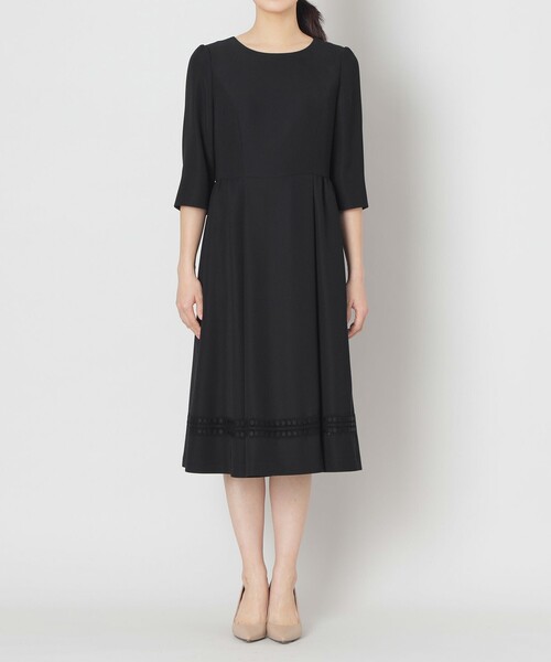 TO BE CHIC（トゥー ビー シック） ワンピース ヘムボーダーレース