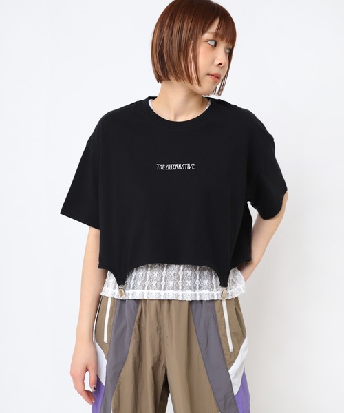 tシャツ M2458 ガーターベルトショートＴ レディース