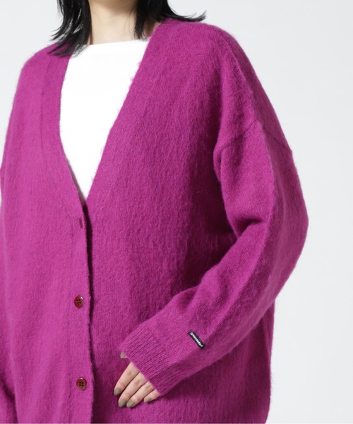 「MANASTASH」 ニットカーディガン MEDIUM ピンク レディース_画像5