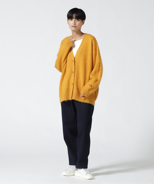 「MANASTASH」 ニットカーディガン MEDIUM ピンク レディース_画像9