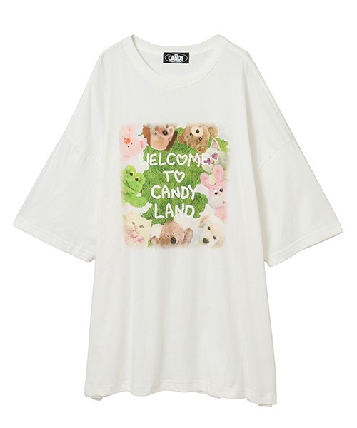 Candy Stripper tシャツ CANDY LAND BIG Tシャツ レディース