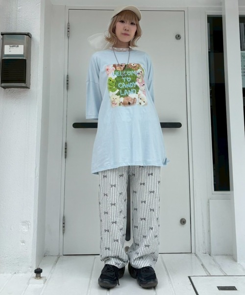 Candy Stripper tシャツ CANDY LAND BIG Tシャツ レディース