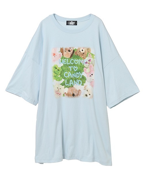 CANDY CANDY PARTY Tシャツ(キャンディーブルー)XL SBXqPyuPRH3CyWx59JZMt3XVSz1Fdo