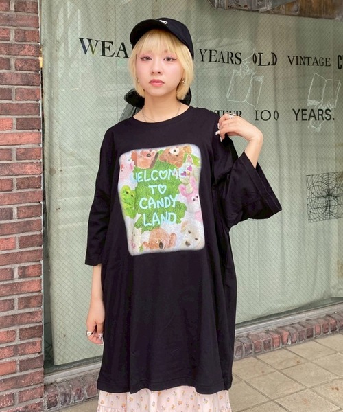 CANDY COLOR PARTY Tシャツ スミクロ CANDY CANDY PARTY Tシャツ(スミクロ)【ASOBIMALL(アソビモール)】