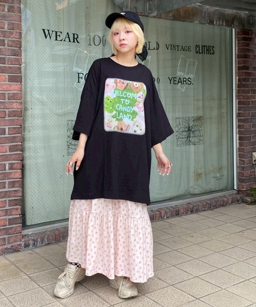 Candy Stripper tシャツ CANDY LAND BIG Tシャツ レディース