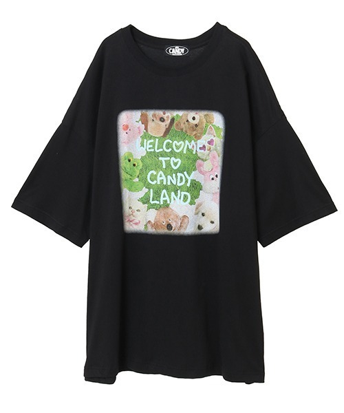 Candy Stripper tシャツ CANDY LAND BIG Tシャツ レディース