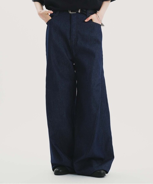 selle glant ジーンズ RIGID DENIM 3D CURVE BAGGY PANTS