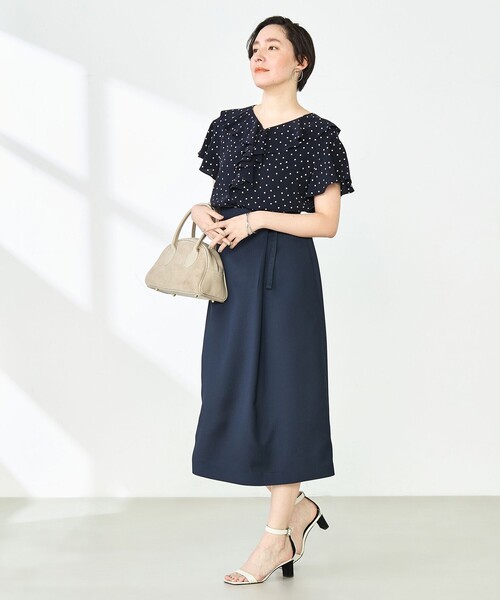 ブラウス シャツ 2WAYラッフルブラウス レディース Andemiu ブラウス シャツ 2WAYラッフルブラウス579750