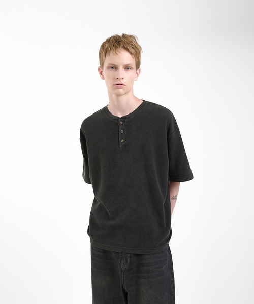 Regen Glanz ヘンリーネックスウェット Regen Glanz（レーゲングランツ）の「henry neck sweatshirt