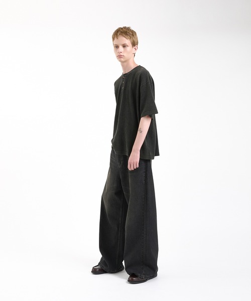 Regen Glanz tシャツ thermal henry neck T‐shirt/サーマル
