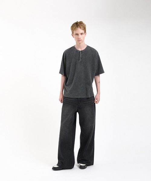ファンクショナリー サーマルヘンリーネックTシャツL CLEL】Functionary Thermal Henley Neck T-Shirt / ファンクショナリー