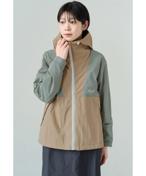 Johnbull／コンビネーション ニット コート 中綿 フード付き カーキ buy140783_img_m01.jpg