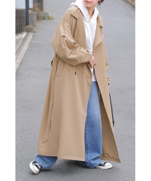 HUG.U（ハグユー） トレンチコート コート 花粉防止・撥水 ロング