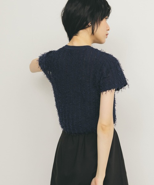 KBF（ケービーエフ） ニット セーター ミニフリンジニットTEE